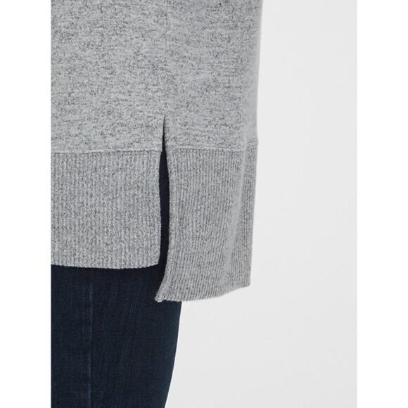 NWT GAP Softspun Cowl-Neck Top Sz Small Gray - Picture 3 of 8